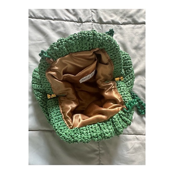 MARIA LA ROSA
crochet solid clutch bag
Green color - Picture 5 of 16